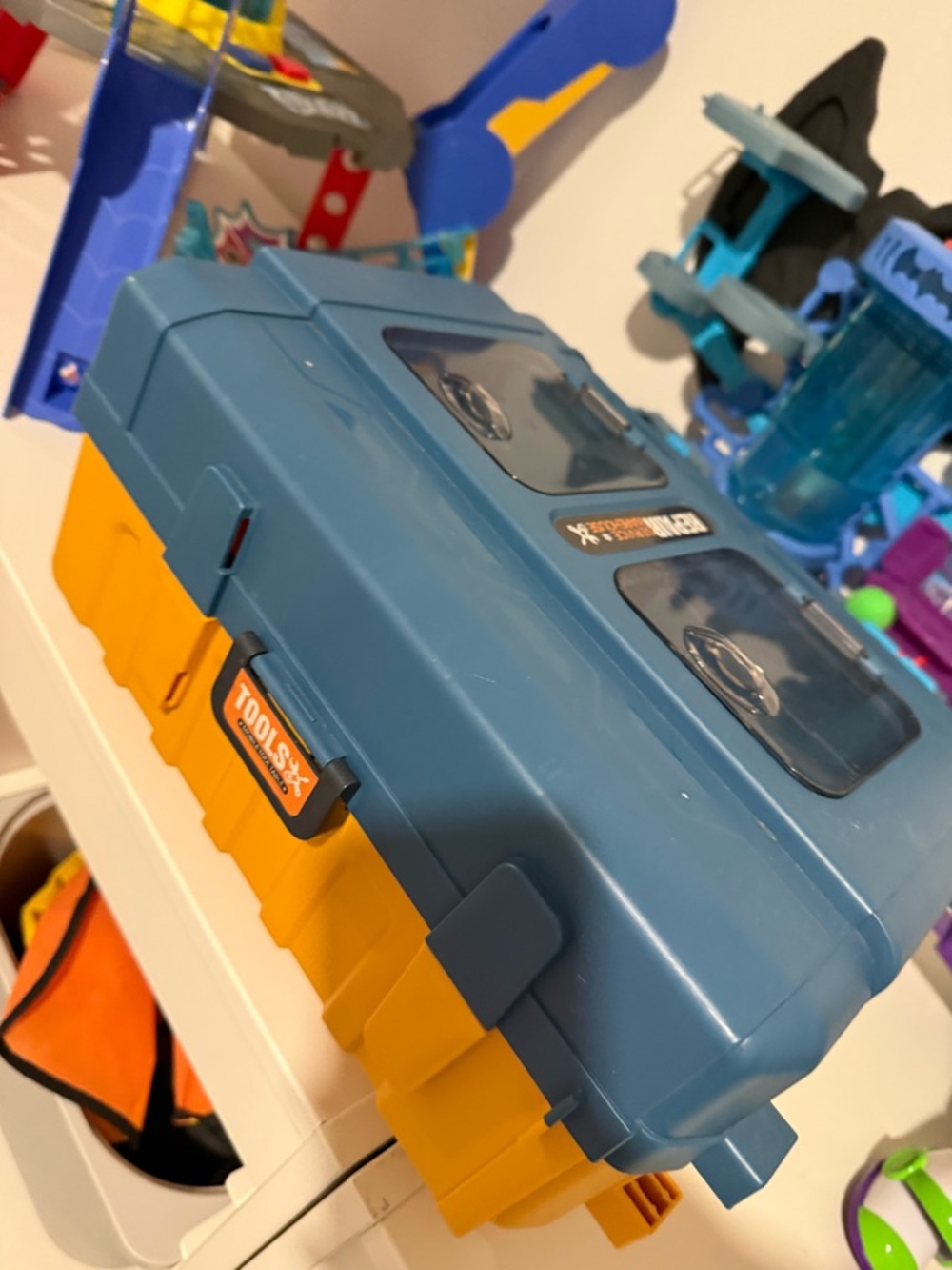 Kids Tool Box Playset - Blue and Yellow